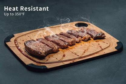 Cutting Board,  Wood Fiber Cutting Board for Kitchen, Non-Slip Kitchen Wood Chopping Board, Reversible, Eco-Friendly, Natural Wood Fiber, Small Cutting Board, 11.5 X 9.25-Inch, Natural Slate