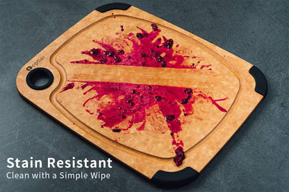 Cutting Board,  Wood Fiber Cutting Board for Kitchen, Non-Slip Kitchen Wood Chopping Board, Reversible, Eco-Friendly, Natural Wood Fiber, Small Cutting Board, 11.5 X 9.25-Inch, Natural Slate